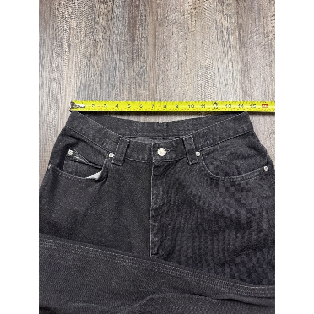 Vintage 90s Women's Riveted by‎ Lee Black Denim Buckle Back Jeans Size 12 L USA - Picture 6 of 8